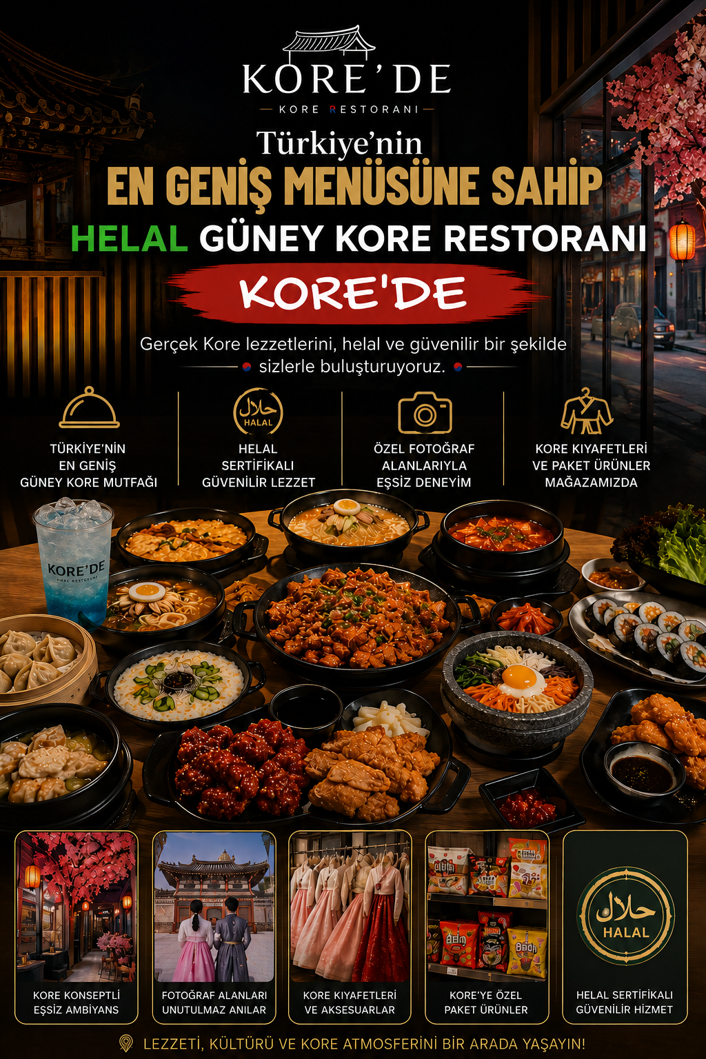 Türkiye’nin En Zengin Helal Güney Kore Menüsü: KORE'DE