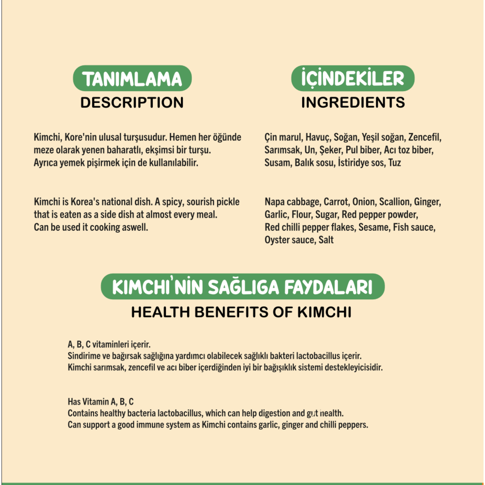 Kimchi Kore Turşusu