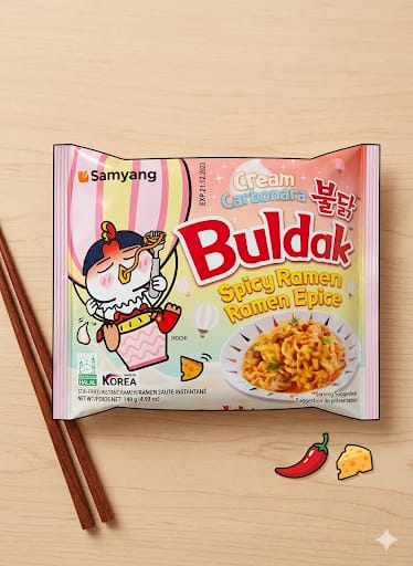 Samyang Buldak Kremalı Carbonara (Cream Carbonara) Ramen
